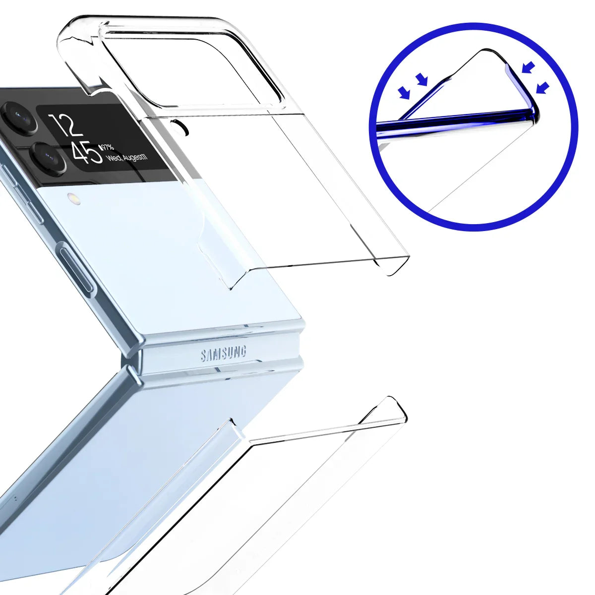 Araree Nukin Slim Case For Z FliP 4 - Clear - Tashqila Araree Nukin Slim Case For Z FliP 4 - Clear - Tashqila